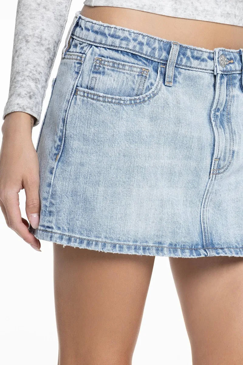 Miss Me Demi Low Rise Mini Skirt