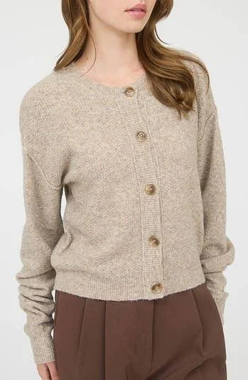 BP Crewneck Button Down Sweater