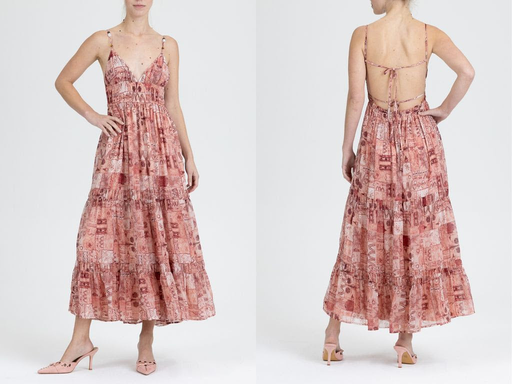 Maxi Beaded Strap Dress